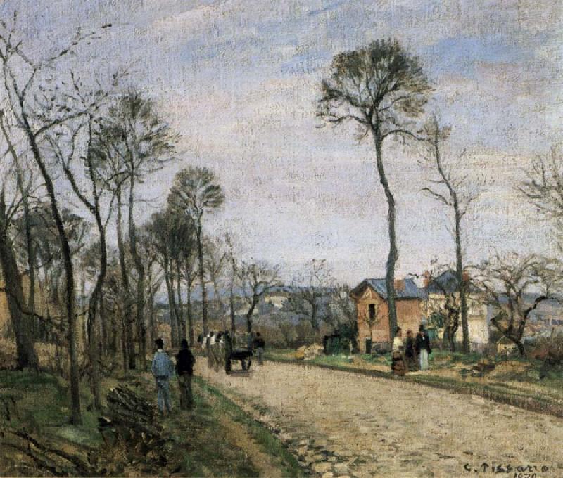 Camile Pissarro The Road from Louveciennes China oil painting art